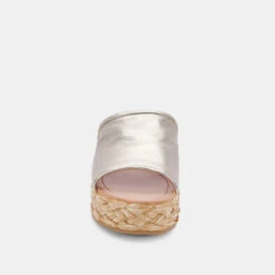 PABLOS SANDALS LIGHT GOLD METALLIC LEATHER -Fashion Shoe Store download 48