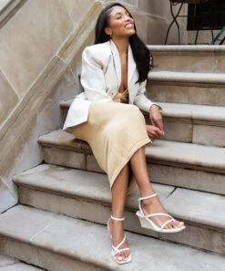 GEMINI WEDGES IVORY LEATHER -Fashion Shoe Store gem 1