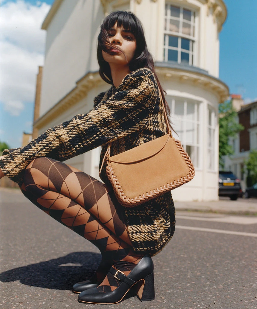 Dolce Vita HARPER SHOULDER BAG RUSTY OAK SUEDE 4 Dolce Vita HARPER SHOULDER BAG RUSTY OAK SUEDE - Image 2