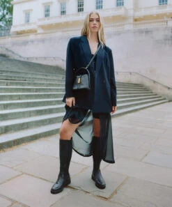 Dolce Vita NEVE CROSSBODY BLACK LEATHER -Fashion Shoe Store neve b