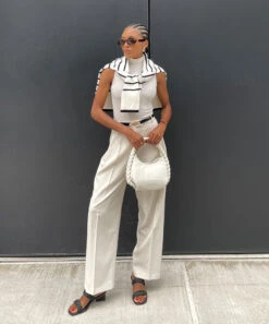 PIPPA CROSSBODY BAG IVORY LEATHER -Fashion Shoe Store pip white pdp 2